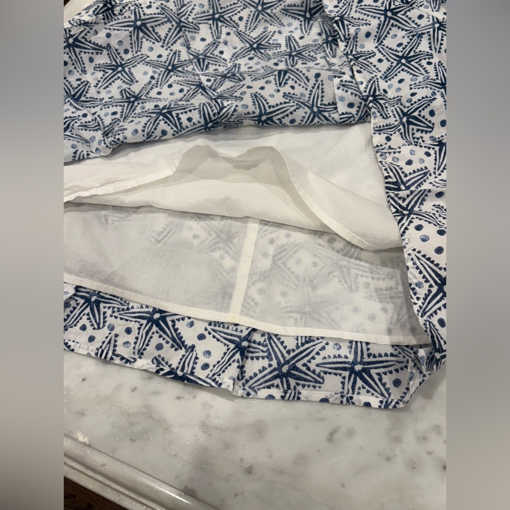 Sigurd Olsen Starfish Skirt, Size 8, Blue/White, EUC - Picture 8 of 9